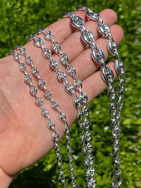 diamond cut gucci link chain|gucci puffed mariner chain link.